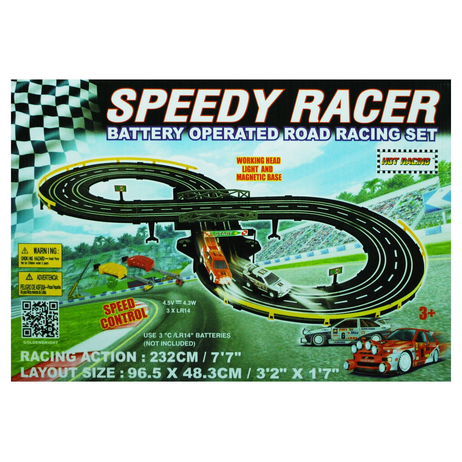 battery operated road racing set