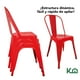thumbnail image 4 of Silla Tolix Vintage De Metal Para Interior Exterior Comedor Minimalista rojo, 4 of 9