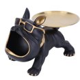 thumbnail image 1 of Estatua Perro Bulldog Snack Wallet Anillo Almacenamiento Resina Regalo Inauguración La Casa para Amigos Ygjytge, 1 of 9