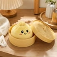 thumbnail image 3 of MInHoues Mystery Plush Dumpling Squishies, 5.9" Sensory Stress Relief Steamed Dumpling Stuffed Toys, Giant Dumpling Fidget Toys for Kids Adults Anxiety Relief Party Favor, 3 of 5