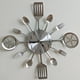 thumbnail image 4 of Reloj de cocina moderno 3D creativo de acero inoxidable para cocina y restaurante. Plateado, 4 of 9