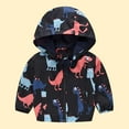 thumbnail image 2 of TMOYZQ Toddler Baby Boys Girls Waterproof Raincoat with Hood, Kids Cute Print Full-Zip Rain Coats Lightweight Outdoor Hooded Rain Jacket Windbreaker Outerwear with Pockets, 2-7T, 2 of 4