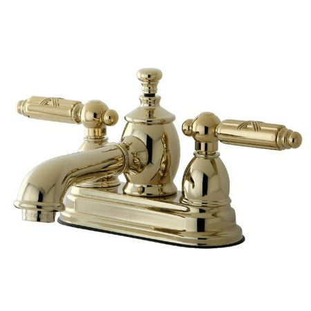 Georgian Georgian Bathroom Faucet - Kingston Brass Georgian Centerset Bathroom Faucet with Drain Assembly