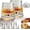 Gemstone texture, variant on Whiskey Glasses 2 Pcs Rotatable Crystal Glass Cups, 360° Spinning Whiskey Tumbler with Stable Base, Old Fashioned Glass for Scotch Bourbon Cocktails, Drinking Glasses for Home Bar Gift