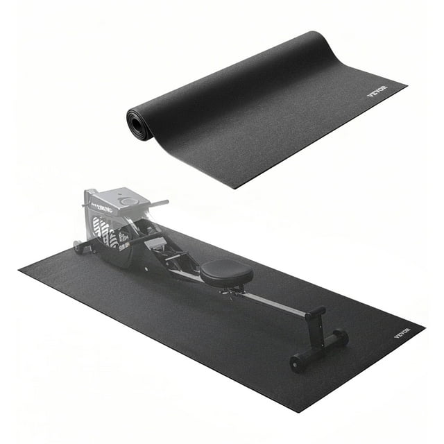 VEVOR Treadmill Mat for Carpet Floor 1/4" Thick 30"x72" Exercise Equipment Mat
