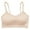 Beige, variant on Sngxgn Womens Sports Bra Wirefree Seamless Padded Yoga Bra for Workout Gym Activewear(White,S)