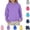 Purple Pink, variant on YOUYEDIAN Girls Hoodie Fall Winter Casual Loose Hooded Sweatshirt Solid Color Pullover Sweaters