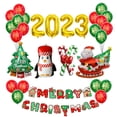 thumbnail image 2 of Christmas Party Decorations | Christmas Balloons Set with 2023 Number Balloons For Kids | Latex Balloons For Christmas Decorations Including Banner Santa Claus Foil Balloons, 2 of 7