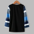 thumbnail image 7 of PINQI 2025 Kids Girls Fashion Blouse Round Neck Shirt Color Block Striped Casual Tunic Tops Long Sleeve Loose Crewneck T-Shirt Tee for Spring Fall(Black-A,4-5 Years), 7 of 7