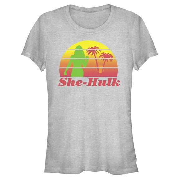 Junior's She-Hulk: Attorney at Law Sunset Green Hero  Graphic Tee Athletic Heather Small