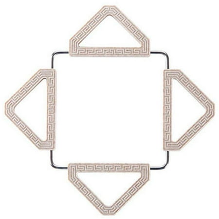 

Adjustable Foldable Trivets Heat Resistant Non- Pads for Hot Dishes or Dining Table Pot (Beige Square)