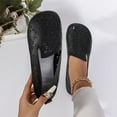 thumbnail image 5 of Qepwscx Slip On Mules for Womens Light Cutout Flat Sandals Close Back Shoes One Steps Flat Bottom Shoes Comfortable Walking Shoes Breathable Slippers Closed Toe Slides, 5 of 8