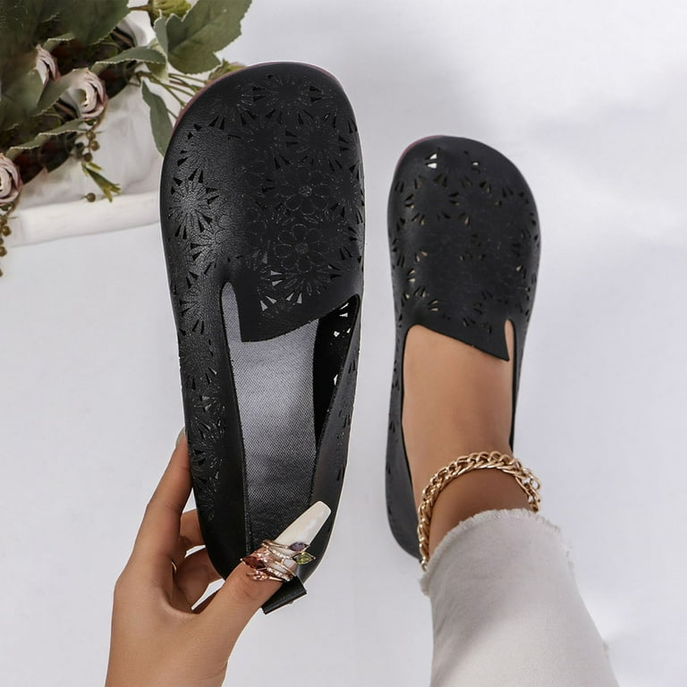 Black carved casual shoes Hand Carved Shoes In Black – Katz And Birds main image 3
