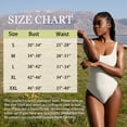 thumbnail image 3 of OQQ Women's 6 Piece Bodysuits Sexy Ribbed Sleeveless Square Neck Tank Tops Leotard 2025 Trendy Outfits, 3 of 7