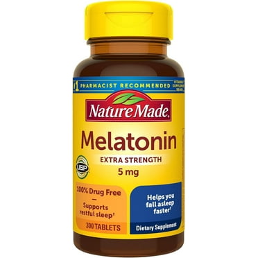 Nature Made Melatonin 5 mg Tablets, 300 Count for Supporting Restful Sleep? Value Size
