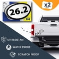 thumbnail image 5 of 26.2 Marathon Black Oval Runner Adhesive Decal Sticker, 2 Pack, 5.5x3.5 Inch, 5 of 8