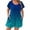 ☪486-Dark Blue, variant on Women's Casual Loose Fashion Plus Size Gradient Print Pocket Petal Short Sleeve Jumpsuit - Flattering One-Piece Romper with Artistic Detail for Curvy Style
