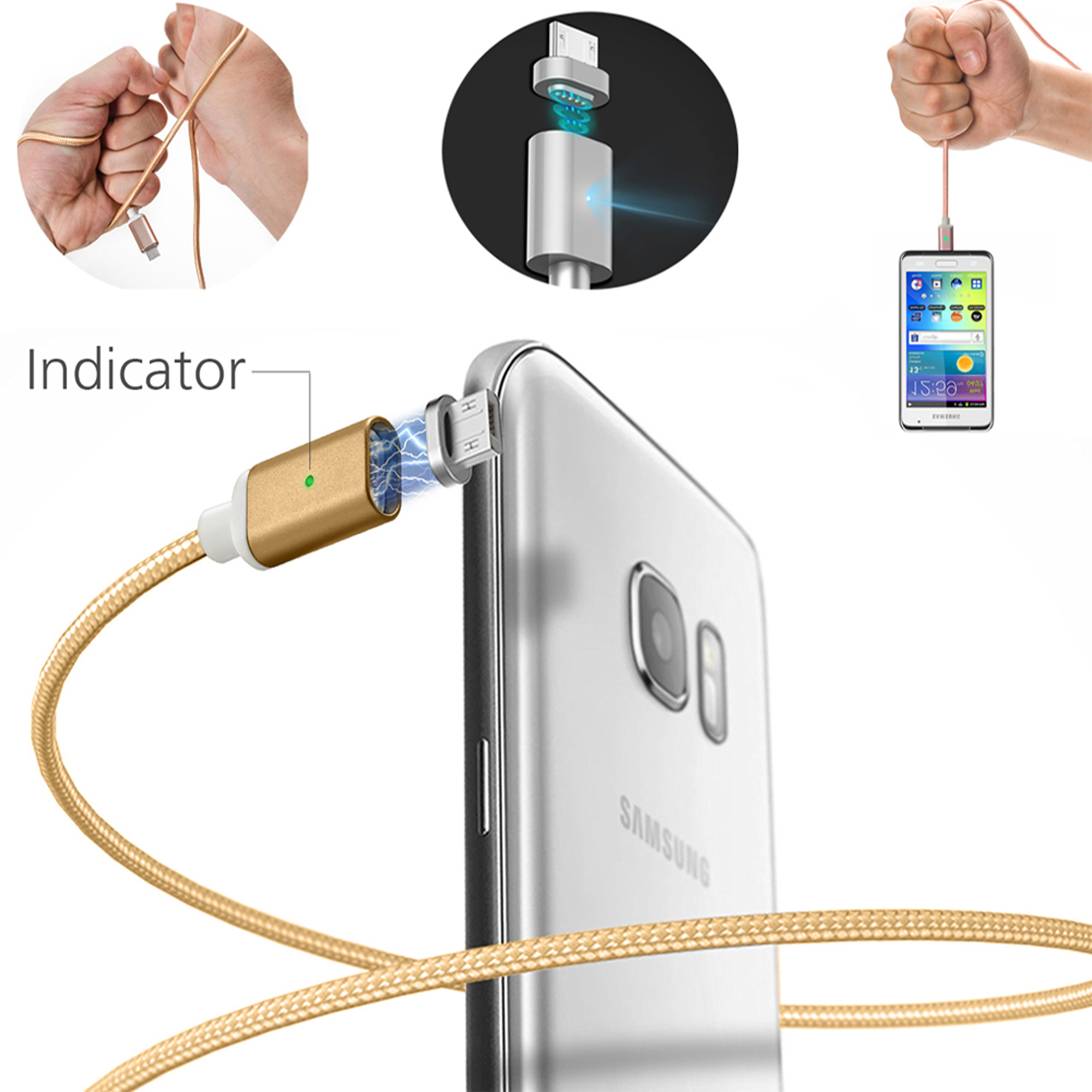 (2.4A) USB SYNC Data Charging Cable Charger Adapter for