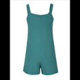 thumbnail image 4 of Cortos de Verano A para Mujer, Casuales Sin Mangas con Bolsillos Verde M, 4 of 8