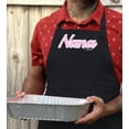 thumbnail image 4 of ThisWear Mother's Day Gift Nana Script Apron for Cooking Baking Crafting Gardening Two Pocket Apron Black, 4 of 7