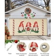 thumbnail image 2 of Christmas Garage Door Banner Cover 6 x 13 ft, Christmas Cute Gnome Big Snowflake Retro Background Christmas Garage Door Decorations Holiday Christmas Backdrop Decor for Winter New Year Xmas Party, 2 of 6