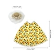 thumbnail image 4 of HWRETIE Yard Outdoor Cement Figurine Bumblebee Top Hat and Tulle Skirt Set Porch Gooses Costume Decorative Outfit, 4 of 6
