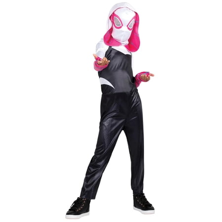 Girls' Marvel Spider Gwen Costume by Jazwares - Size Small