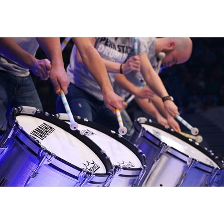 LAMINATED POSTER Motion Drums Concert College Band Beat Drumstick Poster Print 24 x