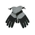 thumbnail image 2 of Zando Waterproof Snow Gloves for kids Girls Windproof Winter Gloves Boys Ski Gloves with Wrist Leashes Child Snowboard Gloves Patchwork Grey 11-14 Years, 2 of 5