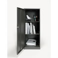 thumbnail image 3 of Pemberly Row 3 Shelf Personal Metal Locker Storage Cabinet Locking Charcoal, 3 of 8