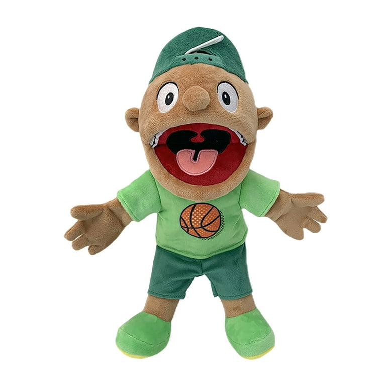 Funny Jeffy Hat Hand Puppet Jeffy Plush Cosplay Toy Game Stuffed Doll Kids  Gifts