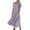 Purple, variant on JINMGG Summer Dresses 2024, Dresses for Women 2024 Women's Summer Short Sleeve Solid Color Soft Comfortable Long Dress Orange S