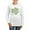 White, variant on CafePress - Shamrock Skull St Patricks Day Women's Long Sleeve - Women's Long Sleeve Graphic Casual T-Shirt