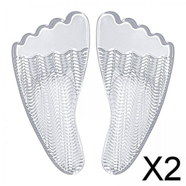 2x 2x Inserciones de Cojín de Tacón Alto Almohadillas para Arco Pasta Universal Plantillas para Arco Almohadillas de Gel para Arco para Sandalias Piso 2 piezas