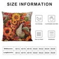 thumbnail image 5 of Thanksgiving Pillow Cover Pumpkin Decoration Autumn Harvest Farmhouse Pillow Case Decor for Home Sofa Couch (Orange), 5 of 5