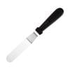 Black 10.6x1.2 Inch Angled Icing Spatula – Ngheia Stainless Steel Cake Spatula with Ergonomic Handle for Frosting & Baking, Non-Slip Grip