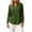 Army Green, variant on Women's Notch Neck Henley Blouse, Fall Casual Long Sleeve Textured Top For Women Everyday Wear, Women's Black, Sizes S-2XL