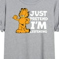 thumbnail image 3 of Garfield - Pretend Im Listening - Juniors Ideal Flowy Muscle T-Shirt, 3 of 5