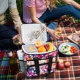 thumbnail image 5 of FORMRS Insulated Cooler Bag 24 Cans Capacity Soft Leakproof Lunch Box with Side Pockets, Purple Colorful Circles, 5 of 7