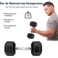 thumbnail image 2 of Par de Mancuernas de 10 Lbs, Bluelander, 2 of 4