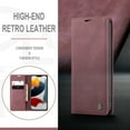 thumbnail image 4 of Mantto Case For iPhone 13 Pro Max, Luxury Cash Wallet Pocket With Card Slot High Qulity PU Leather Retro Cover Kickstand Folio Magnetic Phone Cover For Apple iPhone 13 Pro Max 6.7", Wine Red, 4 of 12