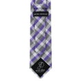 thumbnail image 6 of Scott Allan Purple Plaid Tie | Jacquard Woven Regular Size Necktie 3.3" at Tip | Wedding Ties, 6 of 6