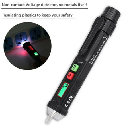 ESYNIC Non Contact Voltage Tester 12-1000V/48V-1000 Dual Adjustable Sensitivity AC Voltage Detector Tester Pen With LCD Display & LED Flashlight