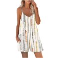 thumbnail image 2 of Women‘s Summer Leisure Printing Jumpsuit Loose Shorts With Pockets Jumpsuit Backstraps, 2 of 7