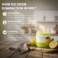 thumbnail image 3 of Candle Set Odor Eliminating - Pack of 2 (12oz) Lemon Fresh | 80 to 90-Hour Burn Time | Premium Soy Wax Candles | Neutralizes Pet, Kitchen, & Smoke Odors | Eco-Friendly & Long-Lasting, 3 of 10