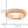 thumbnail image 5 of 14K Rose Gold 3mm Design Etched Wedding Band Ring Size 8.5, 5 of 5