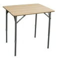 thumbnail image 1 of AmeriHome FFBAT25 25.75 x 17 Inch Adjustable Height Folding Bamboo Table With Carry Bag, 1 of 5