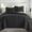 Black, variant on DBOZE Oversized Queen 3 Piece Lightweight Quilt Set Soft Cotton Blend Bedspread with Diamond Embroidery White