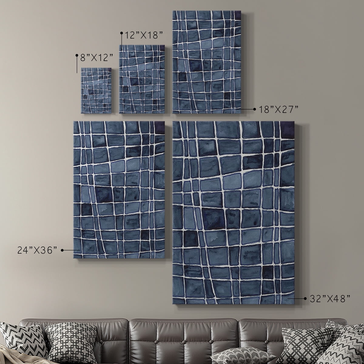 Square Bluff I Premium Gallery Wrapped Canvas - Ready to Hang