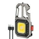 thumbnail image 2 of Bsvklp Mini COB Llavero 600LM Con Gancho Linterna Camping 500mAh (marrón + Caja), 2 of 9